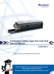 Concealed Ceiling Type Fan Coil Unit Service Manual