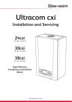 Ultracom cxi Installation & Service Manual Boilers - Glow-worm