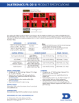 DAKTRONICS FB-2018 PRODUCT SPECIFICATIONS - AV-iQ