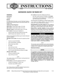 Advanced Audio Cb Radio Kit Instruction Sheet - Harley