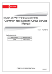 Common Rail System (CRS) Service Manual - Service