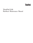 ThinkPad X301 Hardware Maintenance Manual