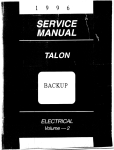 1996 Talon Electrical Volume 2 (Partial)