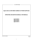 Agilent E361xA 60W BENCH SERIES DC POWER SUPPLIES