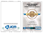 JCM® Training Overview - iVIZION® Banknote Acceptor