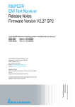 R&S&reg;ESR Release Note