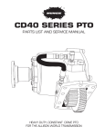 CD40 Series PTO - Muncie Power Products