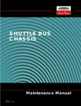 Shuttle Bus Chassis Maintenance Manual