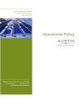 Operational Policy - Austin Convention Center