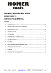 mig/mag welding machines homer mg-15 instruction