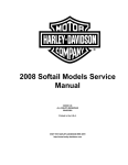 2008 Softail Models Service Manual