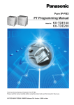 KX-TDE200 PT Programming Manual