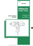 IMPACT WRENCH Model WR 22SA - hitachi