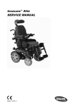 Invacare &reg; Kite SERVICE MANUAL