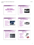 Brake System Diagnosis and Service Brake System Inspection Road