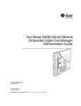 Sun Blade X6250 Server Module Embedded Lights Out Manager