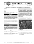 auxiliary brake/ run/ turn signal conversion kit - Harley