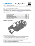 2009-15 Honda Pilot Body Repair information