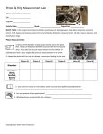 Piston & Ring Measurement Lab