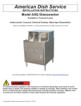 Installation Manual ASQ Glasswasher