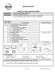 GENUINE PARTS INSTALLATION INSTRUCTIONS