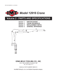 Parts & Specifications Volume 2 for IMT Articulating Crane Truck