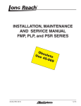 INSTALLATION, MAINTENANCE AND SERVICE MANUAL FMP