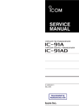 IC-91A/AD SERVICE MANUAL
