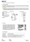 3-phase monitoring relay with fault diagnostic 1. Device