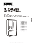 Service Manual - Appliance Factory Parts