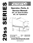 29 Series Operator and Parts Manual