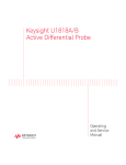 Keysight U1818A/B Active Differential Probe