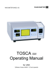 TOSCA 500 Operating Manual