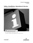 Safety, Installation, Operations & Service