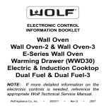 Wall Oven Wall Oven-2 & Wall Oven-3 E