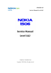 Nokia 1506 RH-128 L1L2 Service Manual