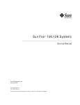 The Sun Fire 15K/12K Systems Service Manual
