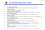 The 1999 Buick Regal Owner`s Manual