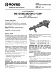 Moyno® Metering/Dosing Pump :: Service Manual