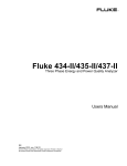 Fluke 434-II/435-II/437-II