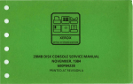 XEROX 29MB DISK CONSOLE SERVICE MANUAL NOVEMBER