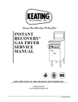 instant recovery® gas fryer service manual keep this