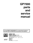 GP7000 parts and service manual