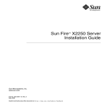 Sun Fire X2250 Server Installation Guide