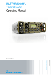 R&S MR300xH/U Tactical Radio Operating Manual