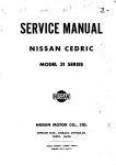Service Manual Nissan Cedric Model 31 Series