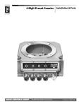 4-Digit Preset Counter Installation & Parts