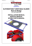Slider Installation and Operation Manual