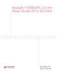 Keysight 11636B APC-3.5 mm Power Divider DC to 26.5 GHz