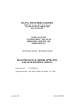 RAFNA INDUSTRIES LIMITED - Rafna Industries &ndash; G & B Specialties